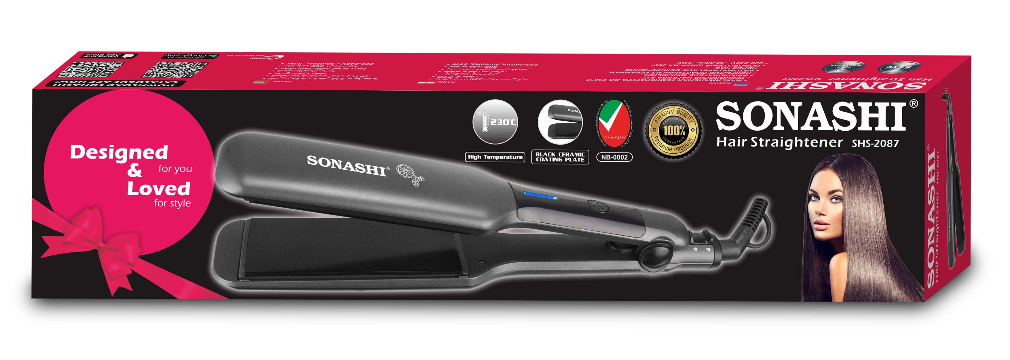 Achieve Silky Smooth Hair with Professional Hair Straightener SONASHI