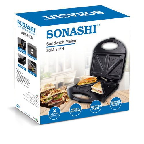 Enjoy Delicious Sandwiches with 2 Slice Sandwich Maker – SONASHI
